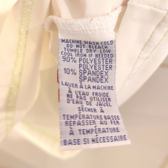 AUREA Dri-Max | White and Green Golf Shirt Hibiscus Flower | Women's Large - Picture 9 of 10